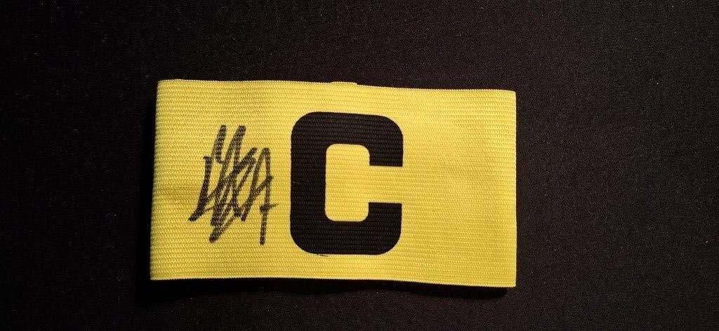 Aanvoerdersband met handtekening; Bram Nuytinck # Anderlecht, Envoi, Neuf, Maillot
