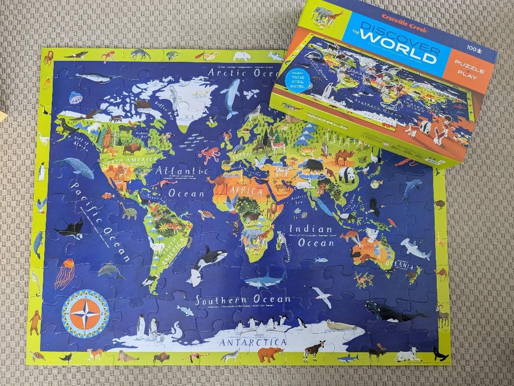 Puzzel dierenwereld, Ophalen of Verzenden, Gebruikt