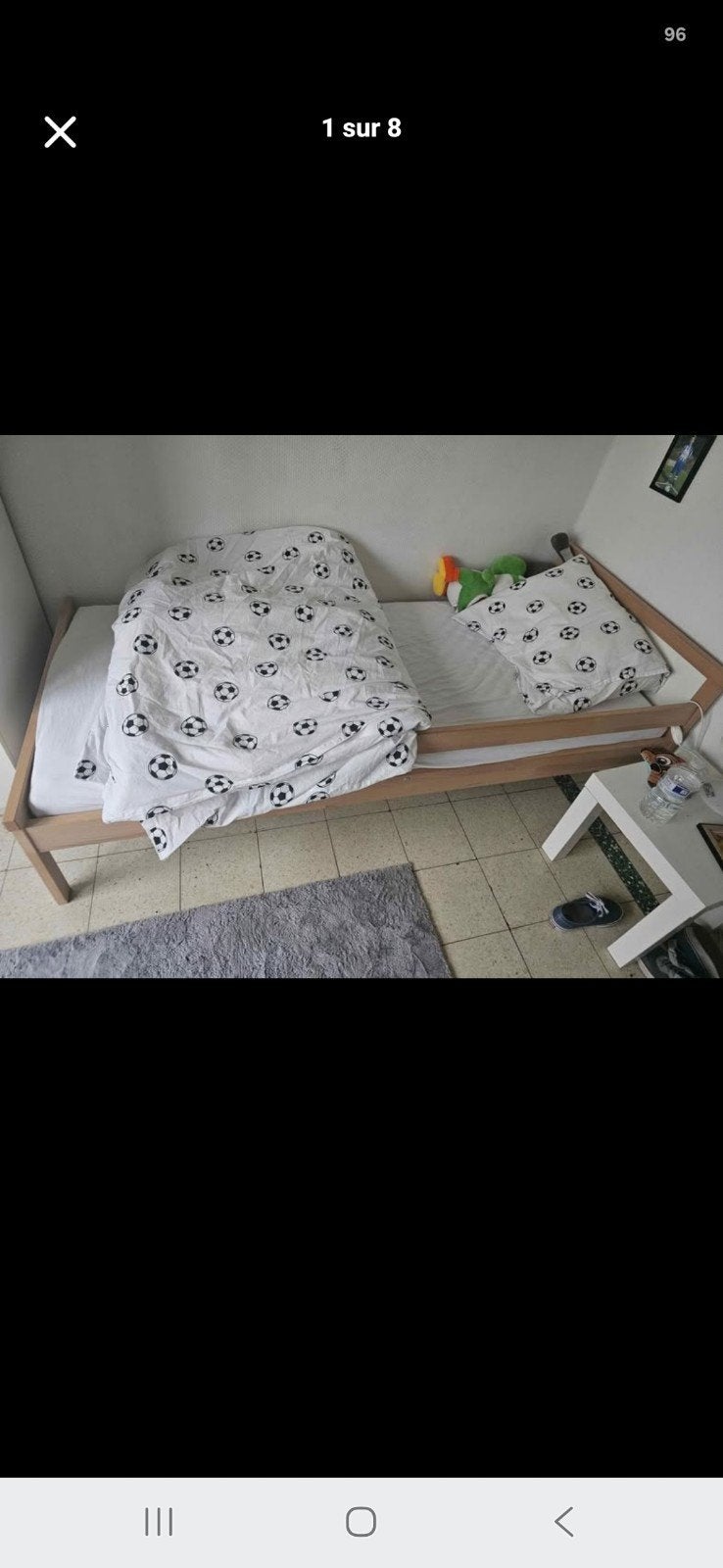 Lit enfant + draps, Enlèvement, Matelas