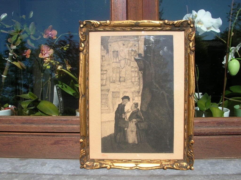 GESIGNEERD DE-GOEYE MICHEL (ANDERLECHT 1900 BRUSSELS 1958), Ophalen of Verzenden, Gesigneerd