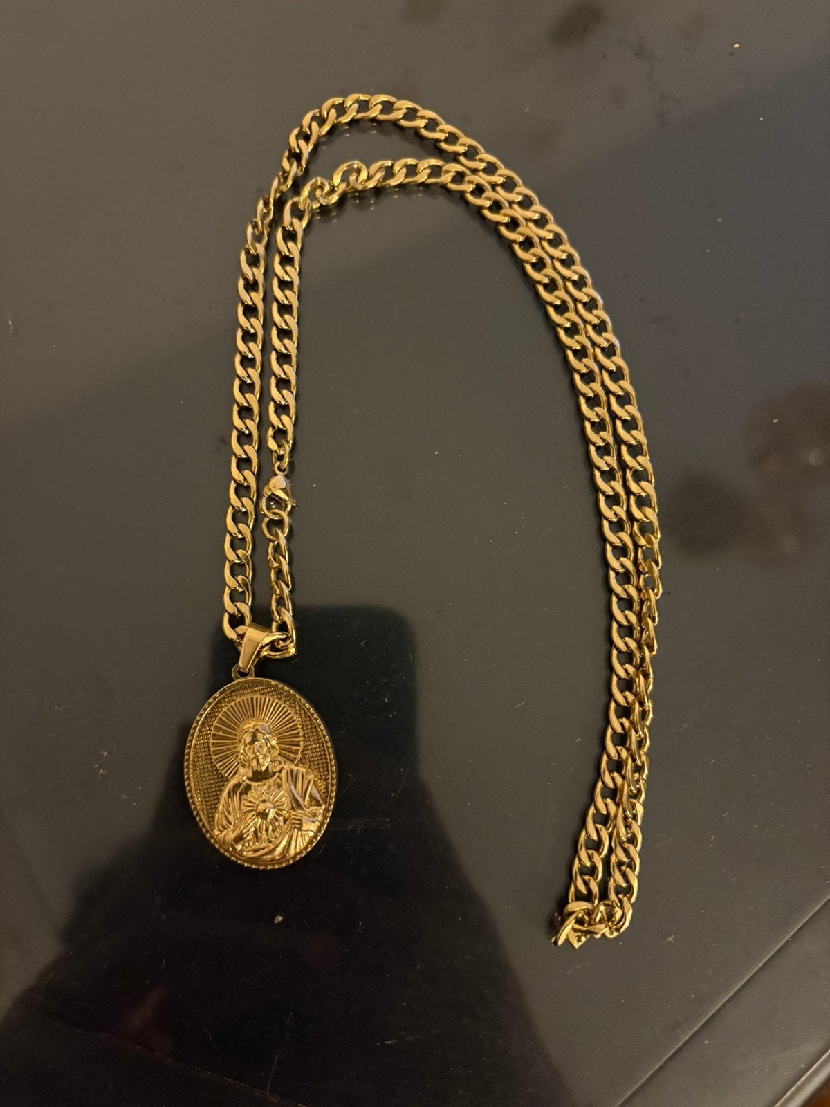 18k ketting, Bijoux, Sacs & Beauté, Colliers, Enlèvement, Comme neuf