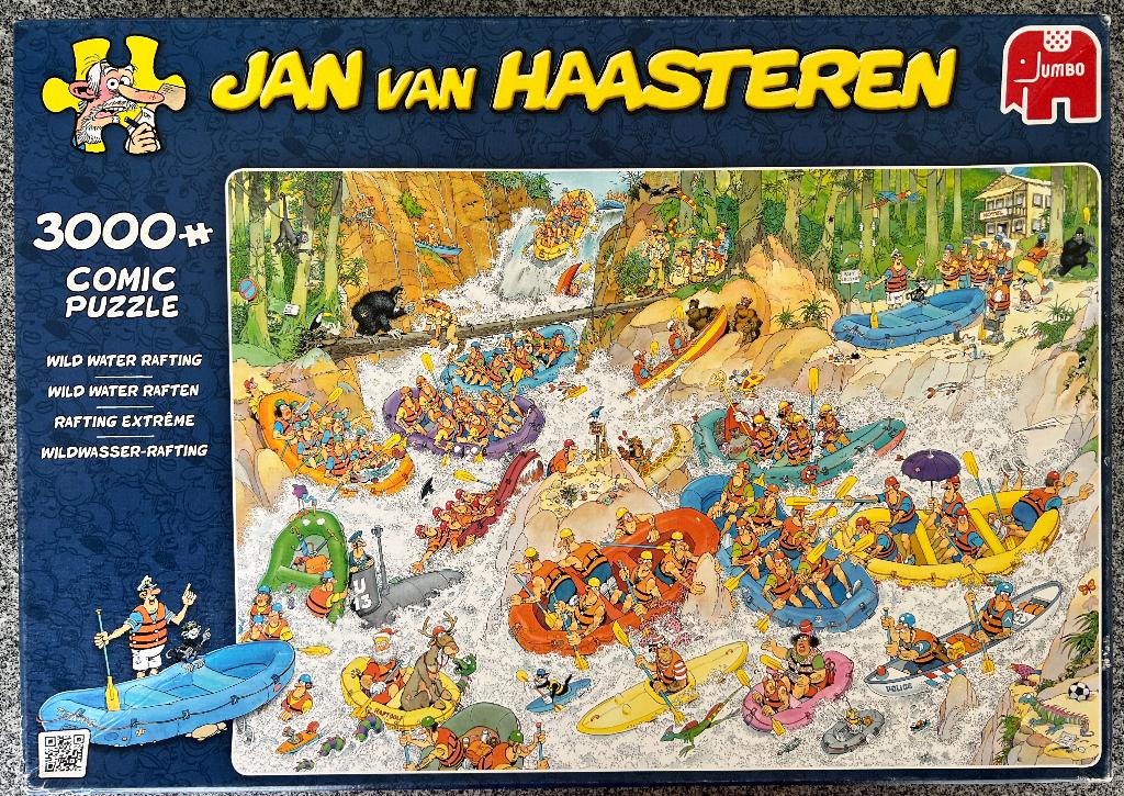 Jan Van Haasteren - Wild Water Rafting, Enlèvement ou Envoi, Plus de 1 500 pièces, Utilisé, Puzzle