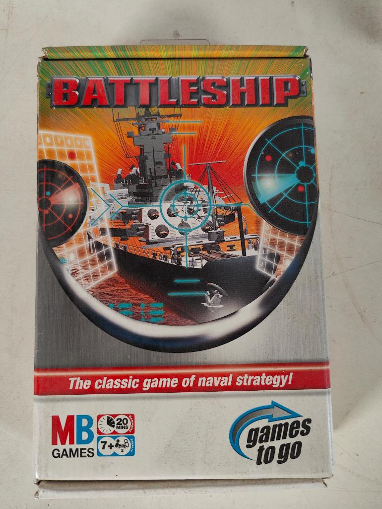Hasbro MB Battleship "Games to Go" reiseditie, Enlèvement ou Envoi, Utilisé