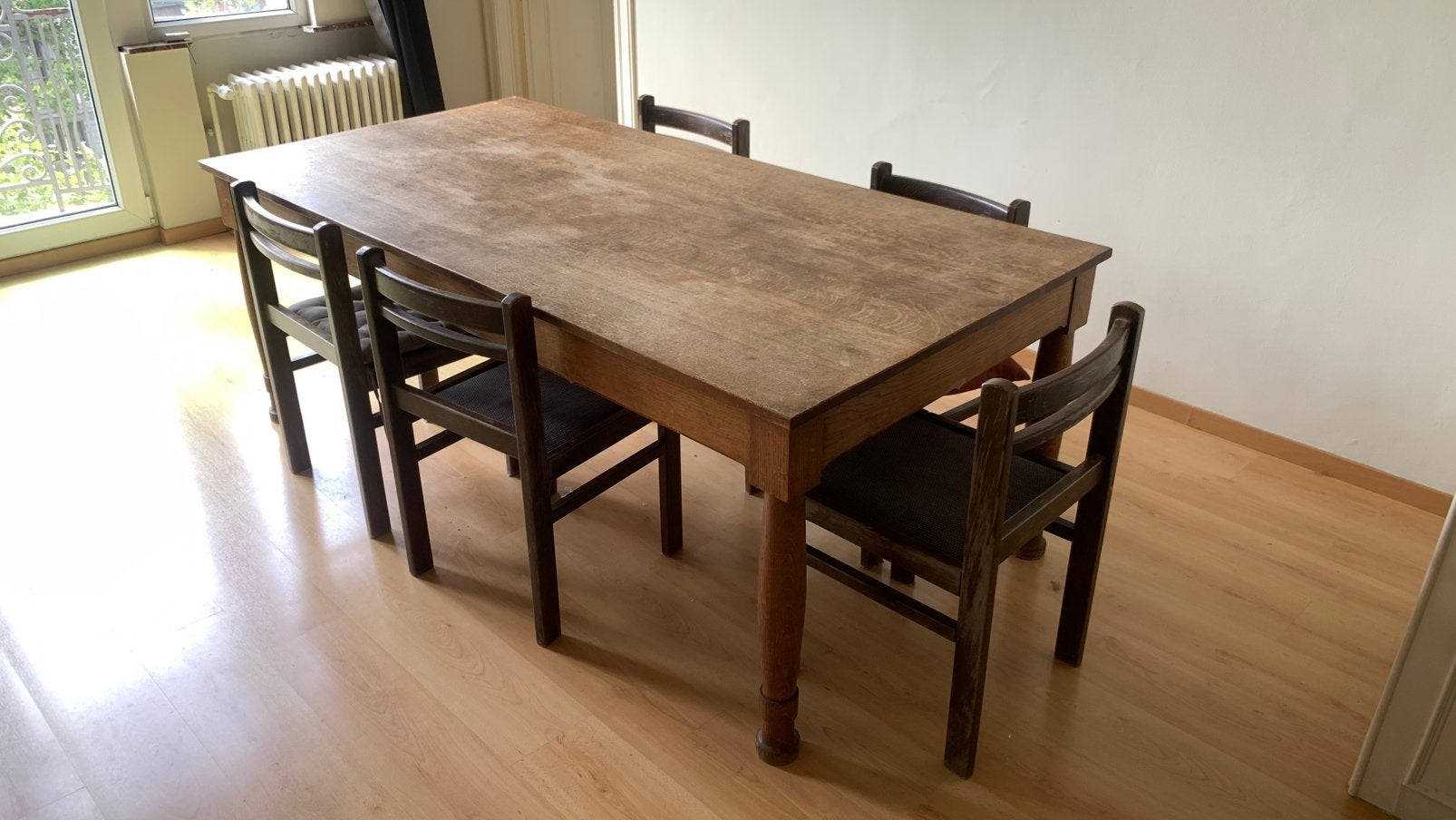 Belle table à manger en bois, Enlèvement, Comme neuf