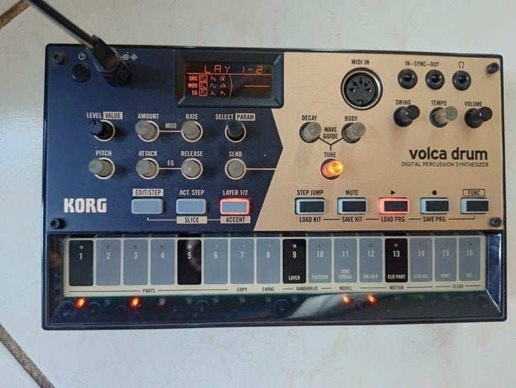 Korg volca drum, Ophalen