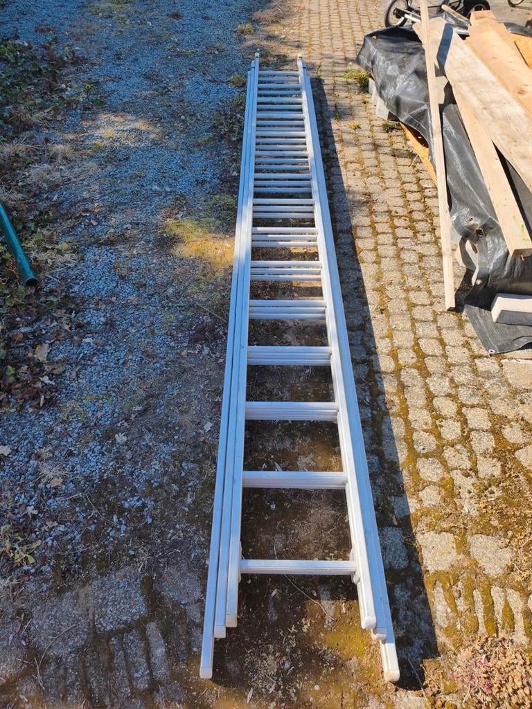 Schuif ladder 3 delig, Doe-het-zelf en Bouw, Ladders en Trappen, Ophalen, Ladder
