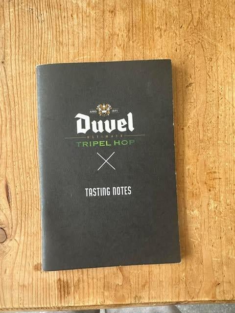 Duvel tripel hop tasting notes, Verzamelen, Ophalen of Verzenden, Nieuw, Reclamebord, Plaat of Schild, Duvel