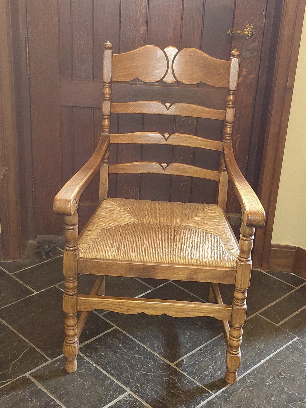 eikenhouten stoel, vintage jaren 60., Antiquités & Art, Enlèvement