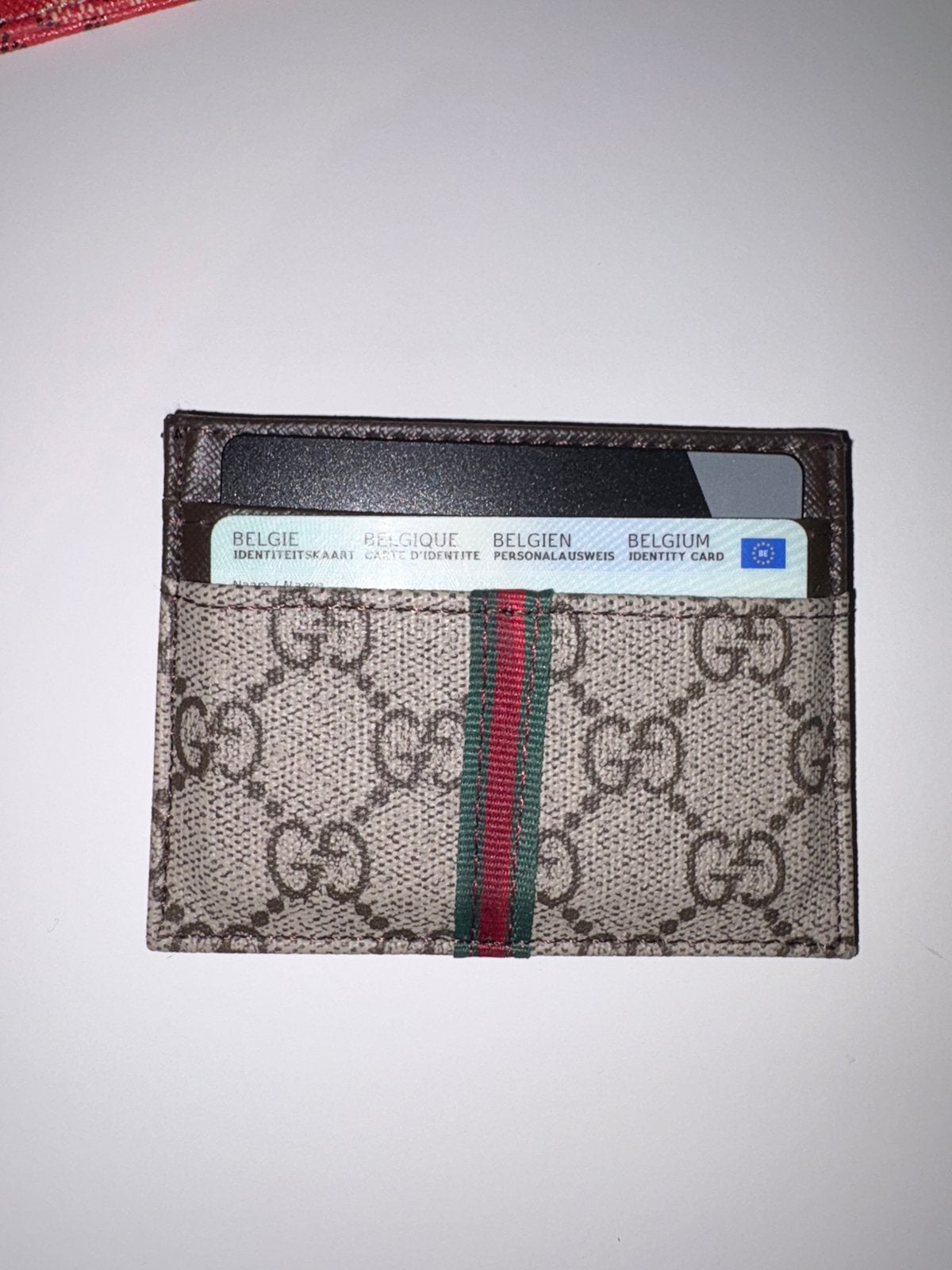 Gucci GG Supreme kaarthouder / portefeuille, Bijoux, Sacs & Beauté, Porte-monnaie & Portefeuilles, Autres marques, Comme neuf