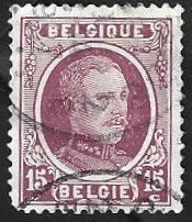 Postzegel België 1922 Koning Albert I (type Houyoux), Postzegels en Munten, Koninklijk huis, Frankeerzegel, Ophalen of Verzenden