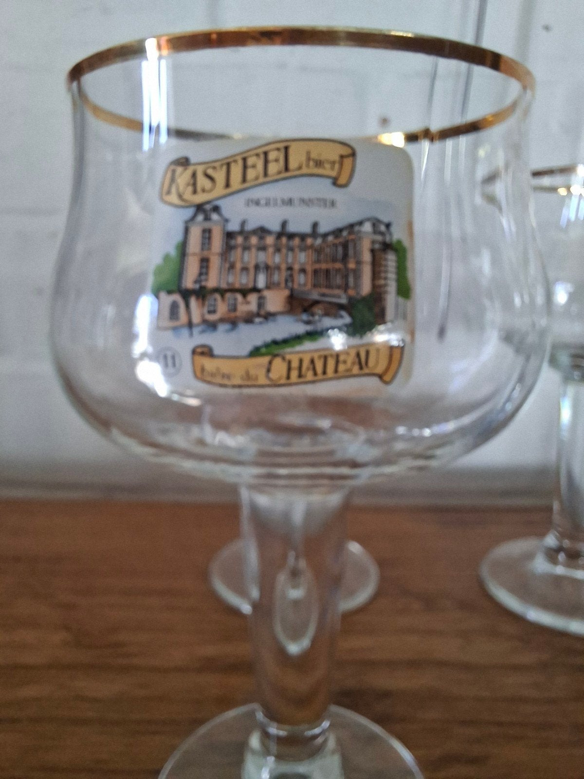 6 bierglazen Kasteelbier, Ophalen