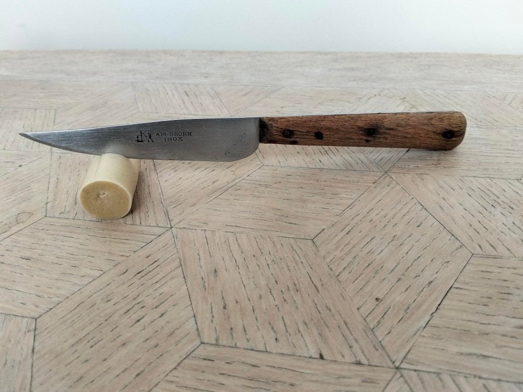 AM Bronn mes, Antiek en Kunst, Ophalen of Verzenden