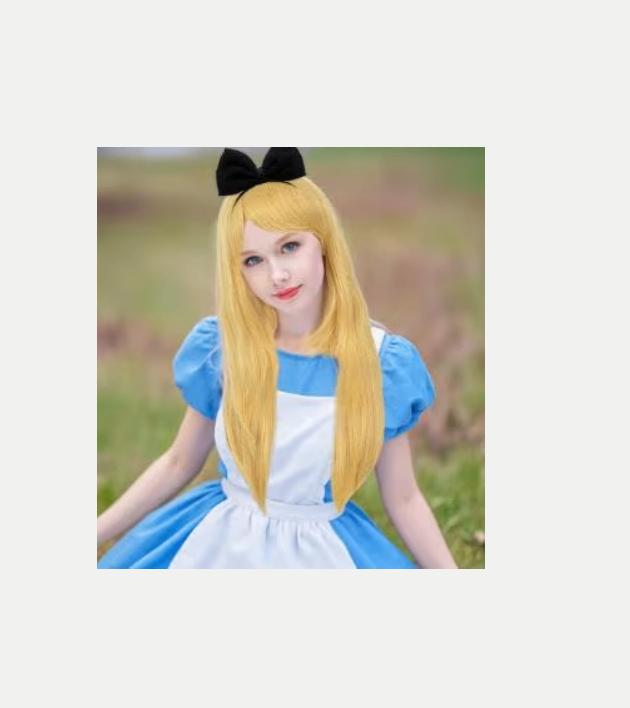 Perruque synthétique blonde Alice au pays des merveilles, Enlèvement ou Envoi, Neuf