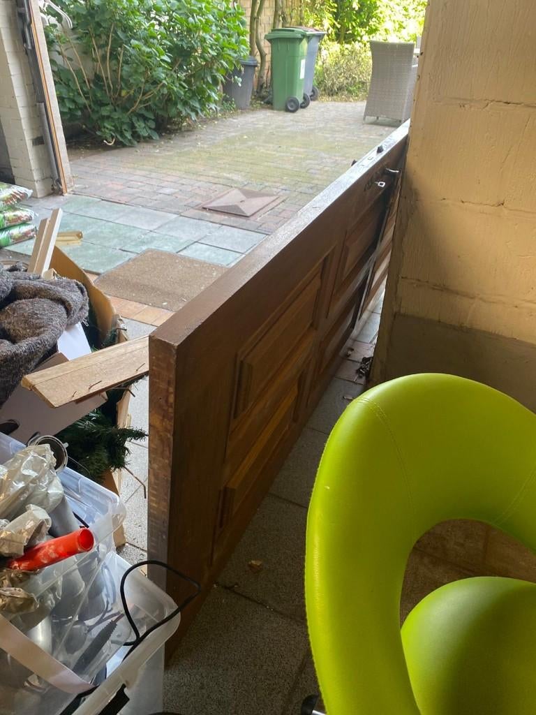 Volle eiken deur, Ophalen, Gebruikt, 80 tot 100 cm, Binnendeur