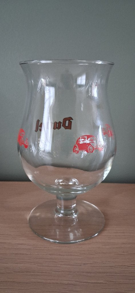 Duvelglas VW Kever (rood), Enlèvement ou Envoi, Utilisé, Duvel