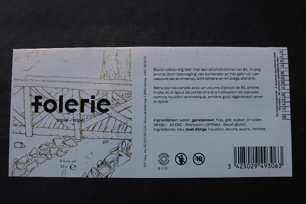 bier etiket, Enlèvement ou Envoi, Neuf, Autres types, Autres marques