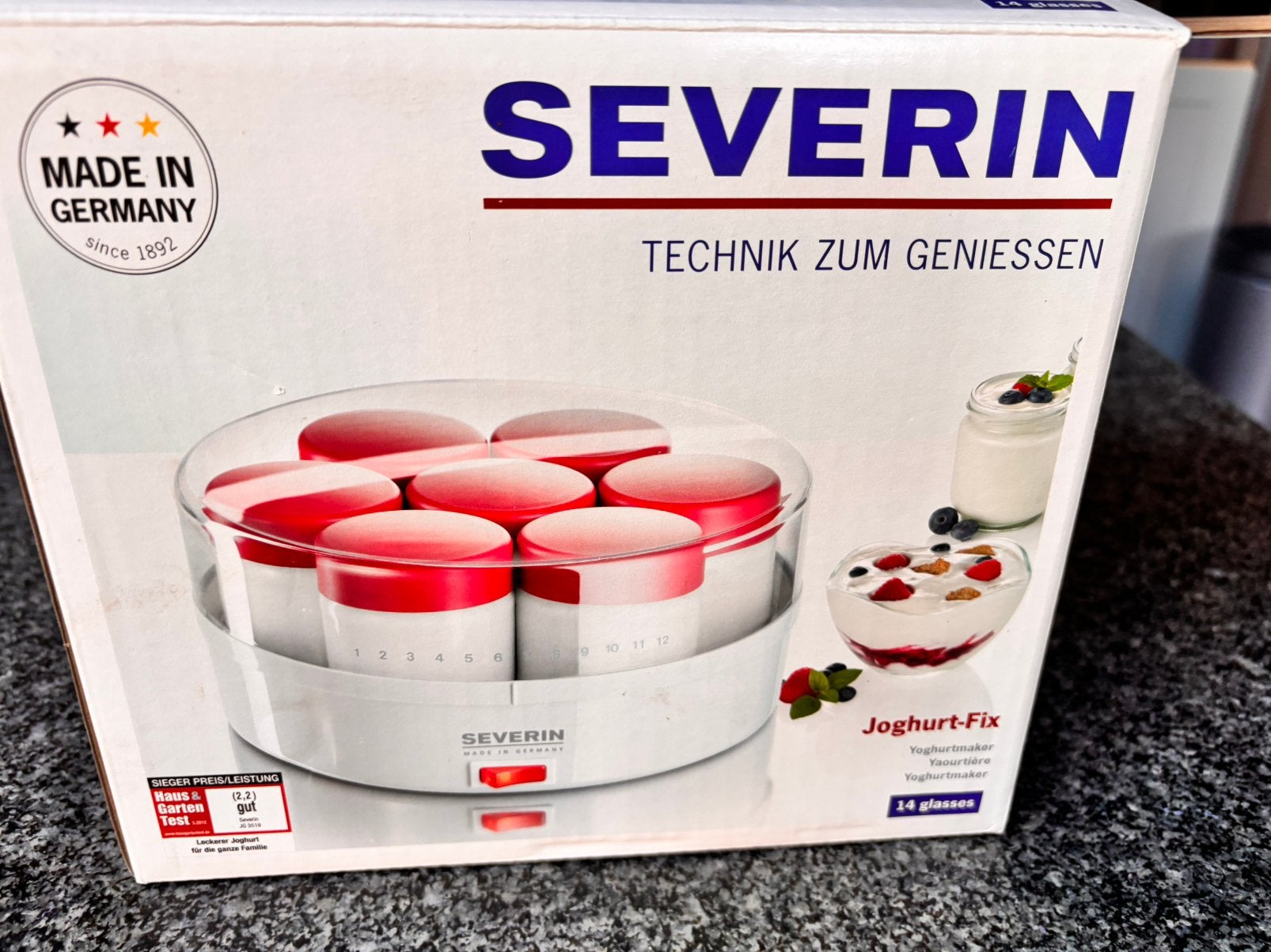 Yoghurtmaker Severin NIEUW, Autres types, Enlèvement, Neuf, Autres marques