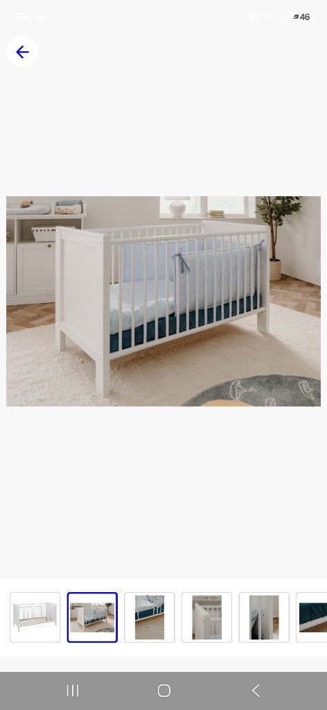Babybedje, Matelas, 70 à 85 cm, Comme neuf, Enlèvement