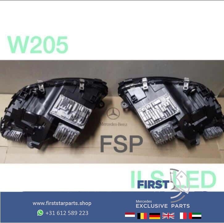 C205 ILS Koplamp Mercedes C Klasse Coupé 2018 links rechts, Gebruikt, -, -, Ophalen of Verzenden