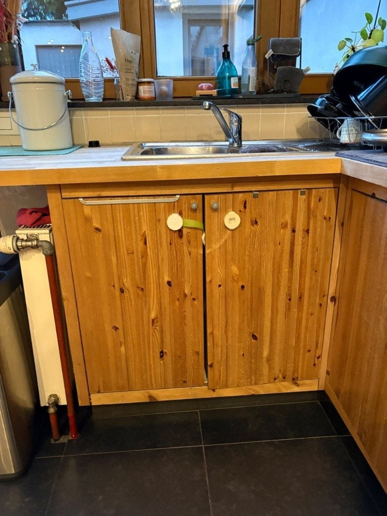 Cuisine en bois à donner – enlèvement en décembre, Maison & Meubles, Enlèvement, Utilisé, Brun, Bois