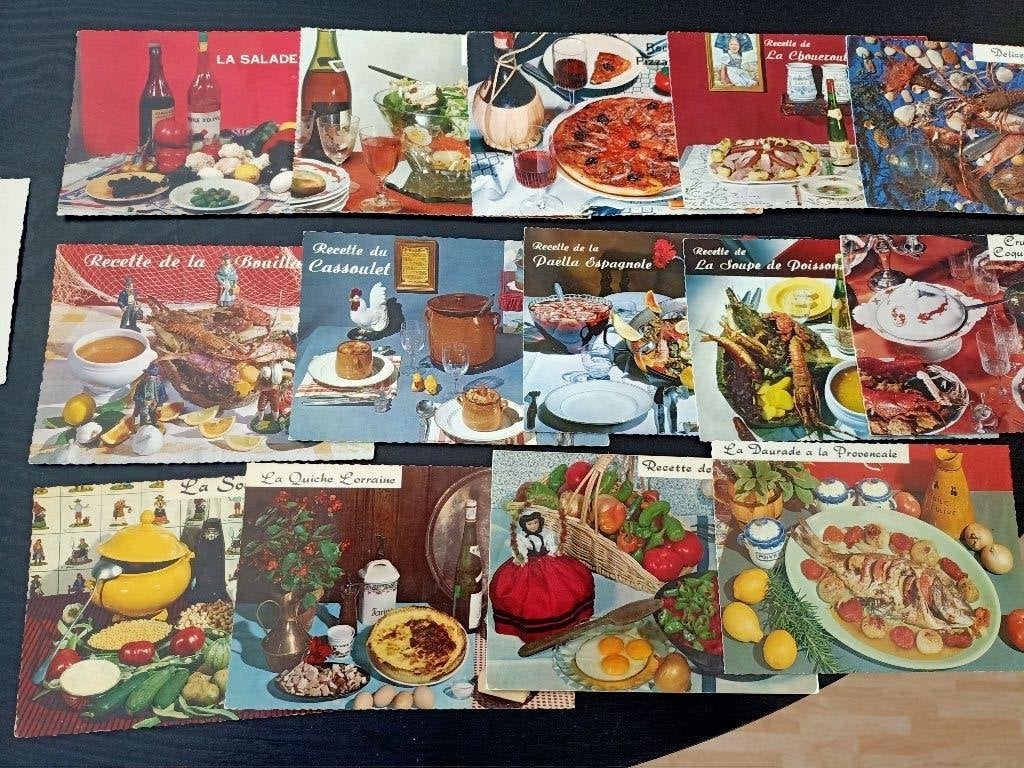 +/- 500 PK met recepten, Verzamelen, Postkaarten | Themakaarten, Ophalen of Verzenden