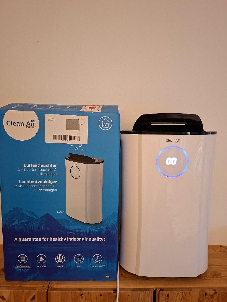 ontvochtiger & lucht zuivering CA-707 Clean Air Optima, Electroménager, Équipement de traitement de l'air, Comme neuf, Purificateur d'air