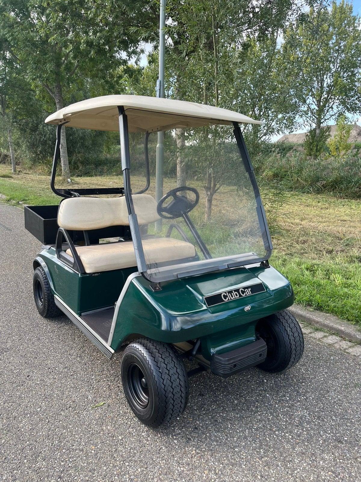 Electrische golfkar met bakje rijdt heerlijk, Ophalen of Verzenden, Zo goed als nieuw, Golfkar
