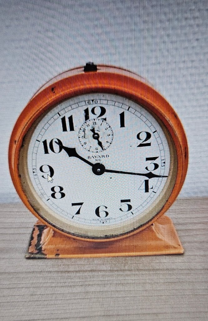 vintage réveil orange, Antiquités & Art, Curiosités & Brocante, Enlèvement