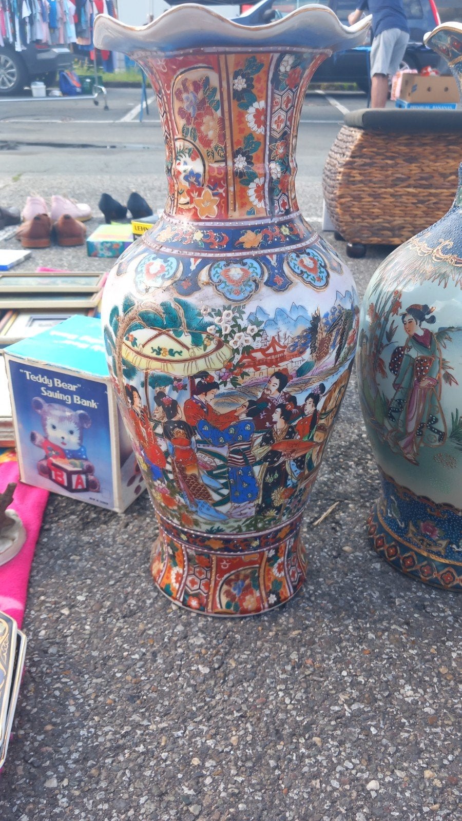 Chinese vaas, Ophalen