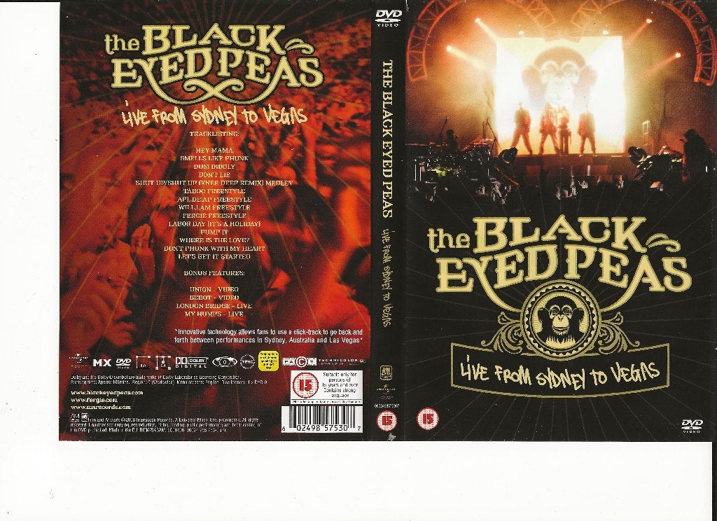 The BLACK EYEPEAS - Live from Sidney to Vegas, Alle leeftijden, Verzenden, Zo goed als nieuw, Concert