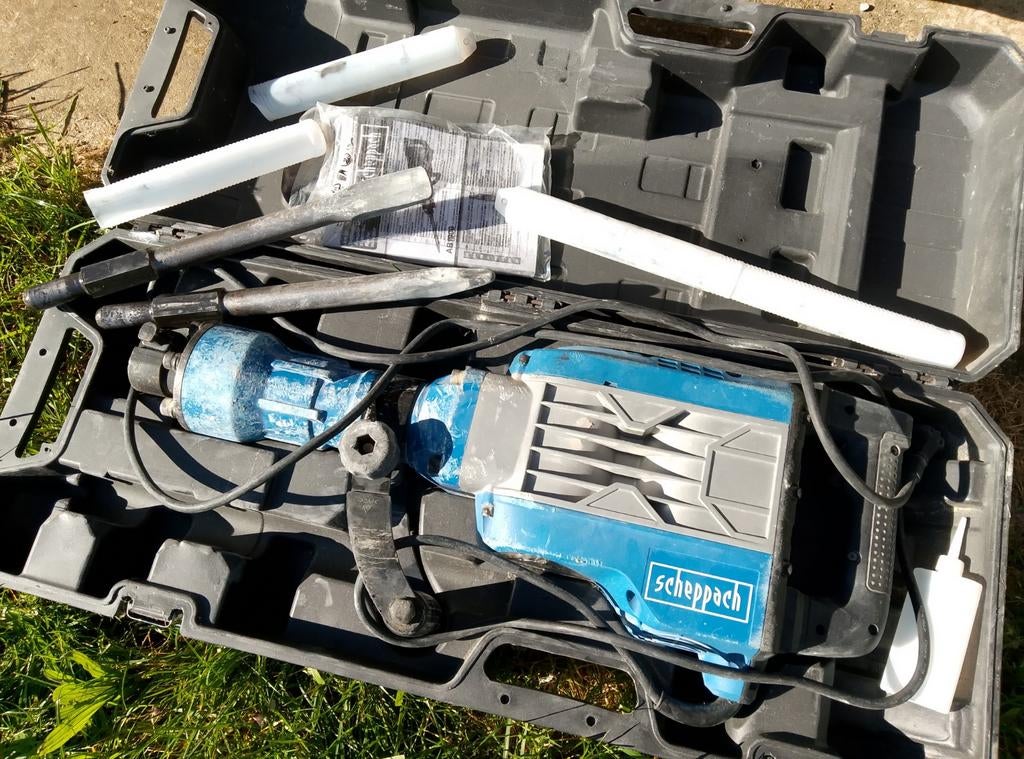 Marteau piqueur burineur scheppach