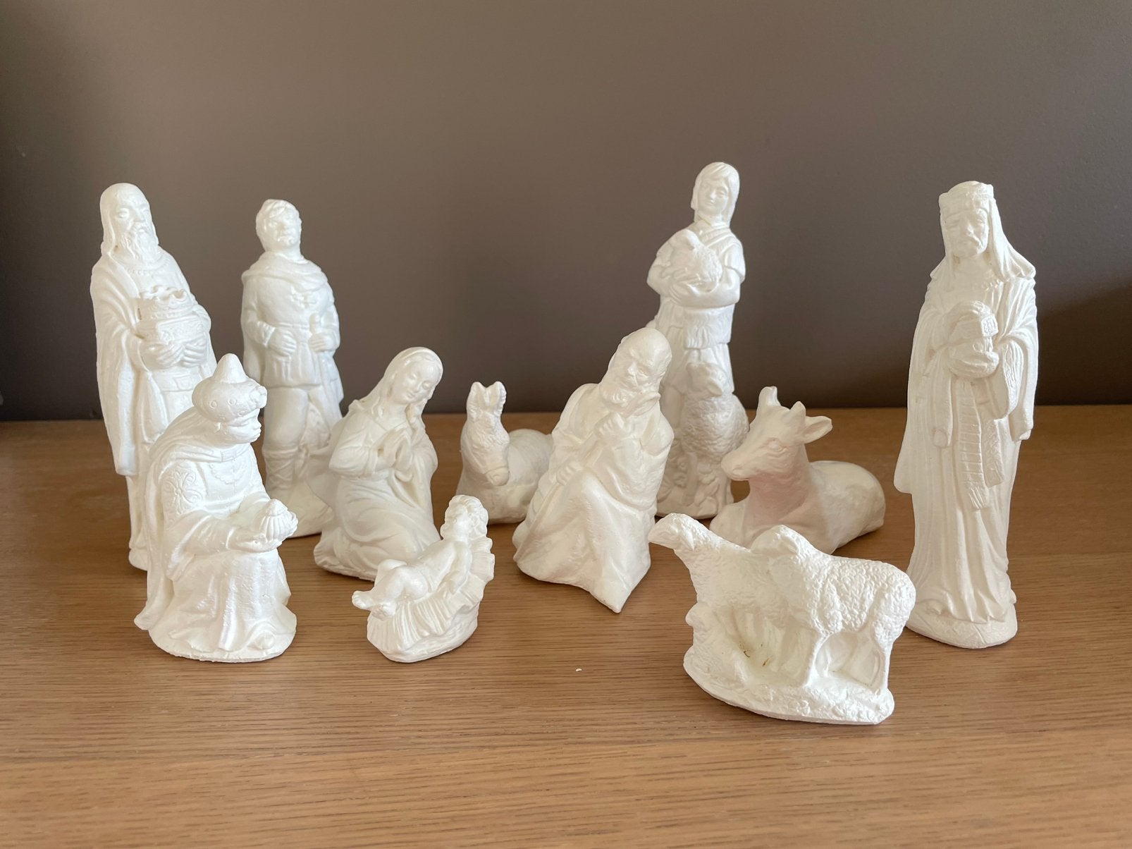 Kerststal gips, handgemaakt!, Diversen, Ophalen of Verzenden, Zo goed als nieuw