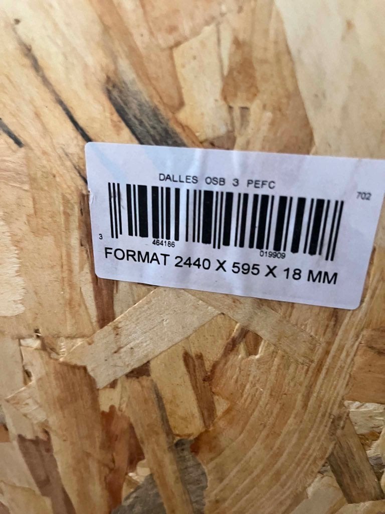 9 OSB platen / 2440 mm x 600 mm x 18 mm, Doe-het-zelf en Bouw, Ophalen, Nieuw