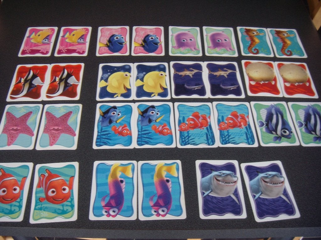 Finding Nemo memoryspel 4+, Hobby en Vrije tijd, Ophalen of Verzenden, Zo goed als nieuw