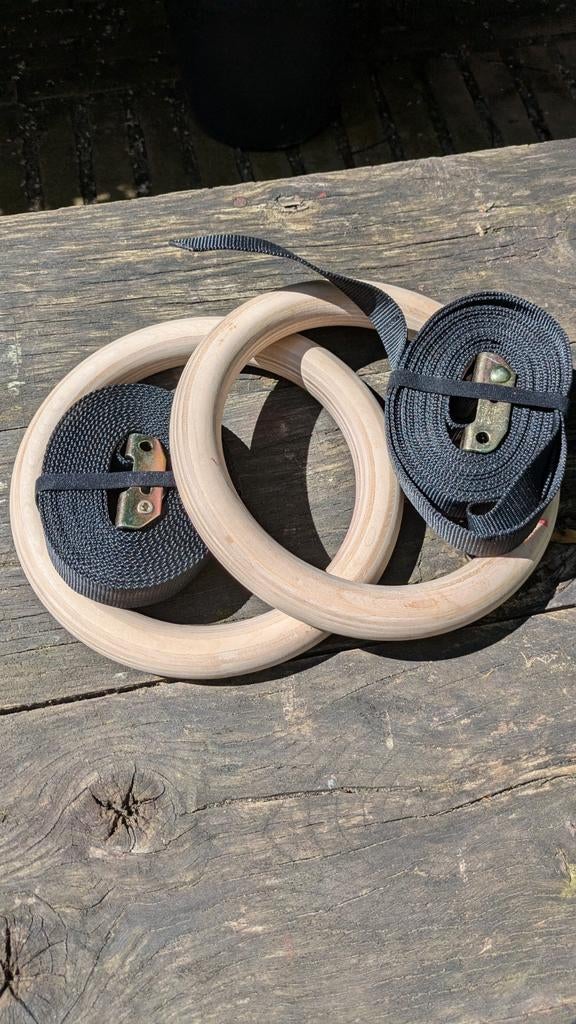 houten turnringen, Sports & Fitness, Gymnastique, Enlèvement ou Envoi, Neuf, Matériel