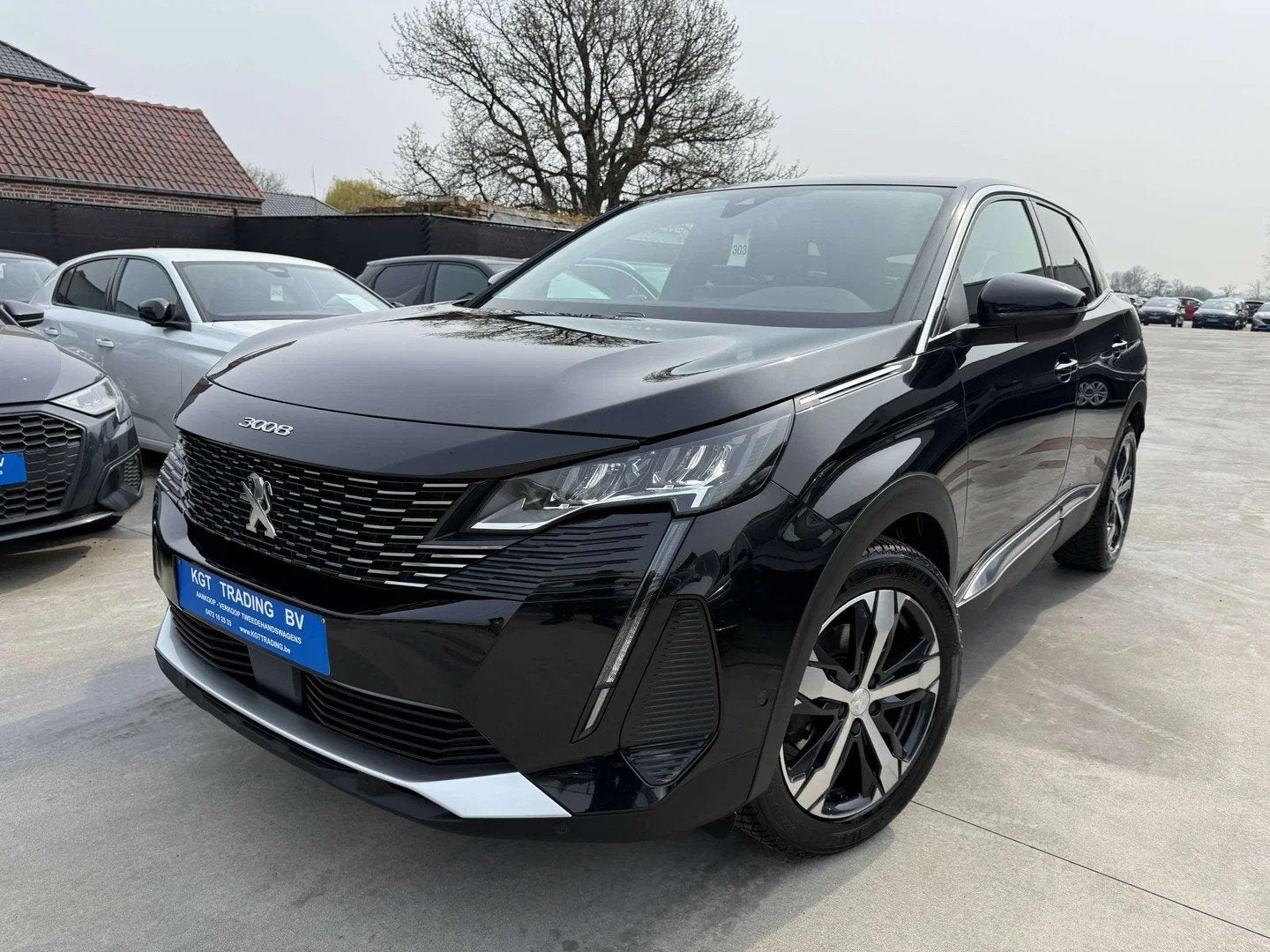 Peugeot 3008 1.2i FACELIFT NAVIGATIE FULL LED ZWART LEDER CA, Cuir, Achat, Euro 6, Entreprise