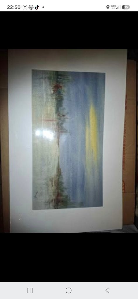 2 origenele aquarel, Ophalen, Abstract, Landschap, Aquarel
