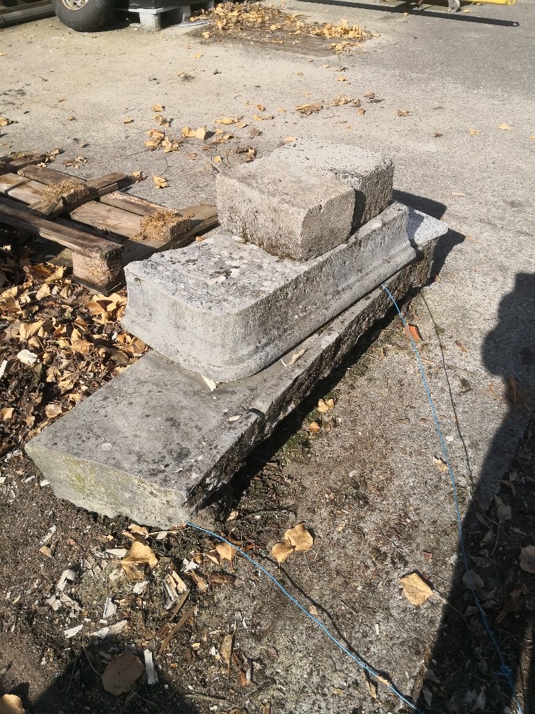 Seuil en pierre bleue antique, 25 à 50 cm, Utilisé, 25 cm ou plus, 100 à 200 cm