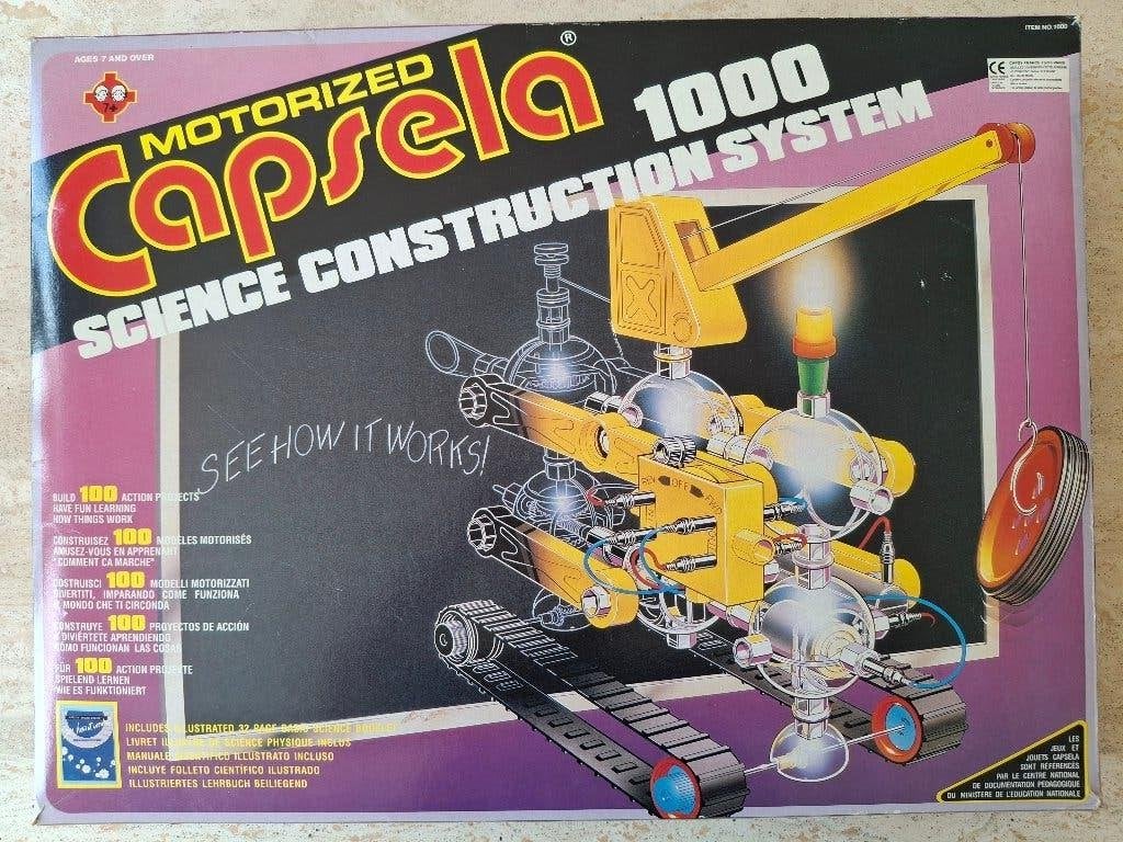 CAPSELA 1000 Vintage 1993 (Motorized Science Construction), Ophalen of Verzenden, Zo goed als nieuw, Bouwen, Met licht
