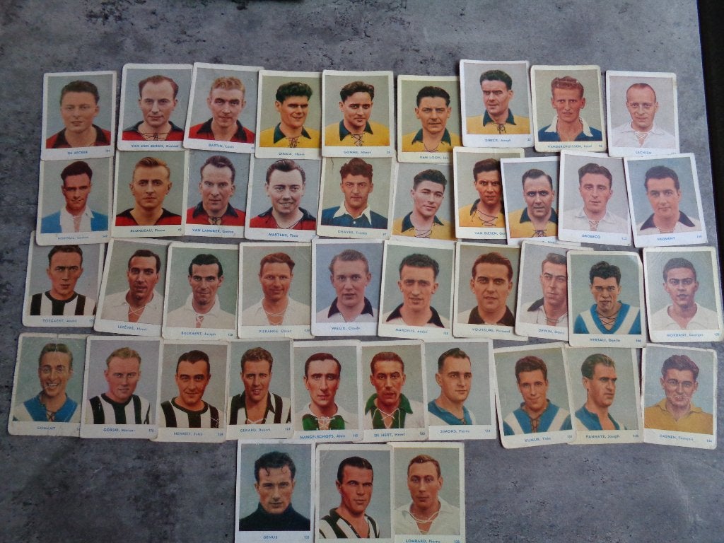 images de football BELGIAN CHEWING GUM CY ANNO 1951/52 42x, Envoi