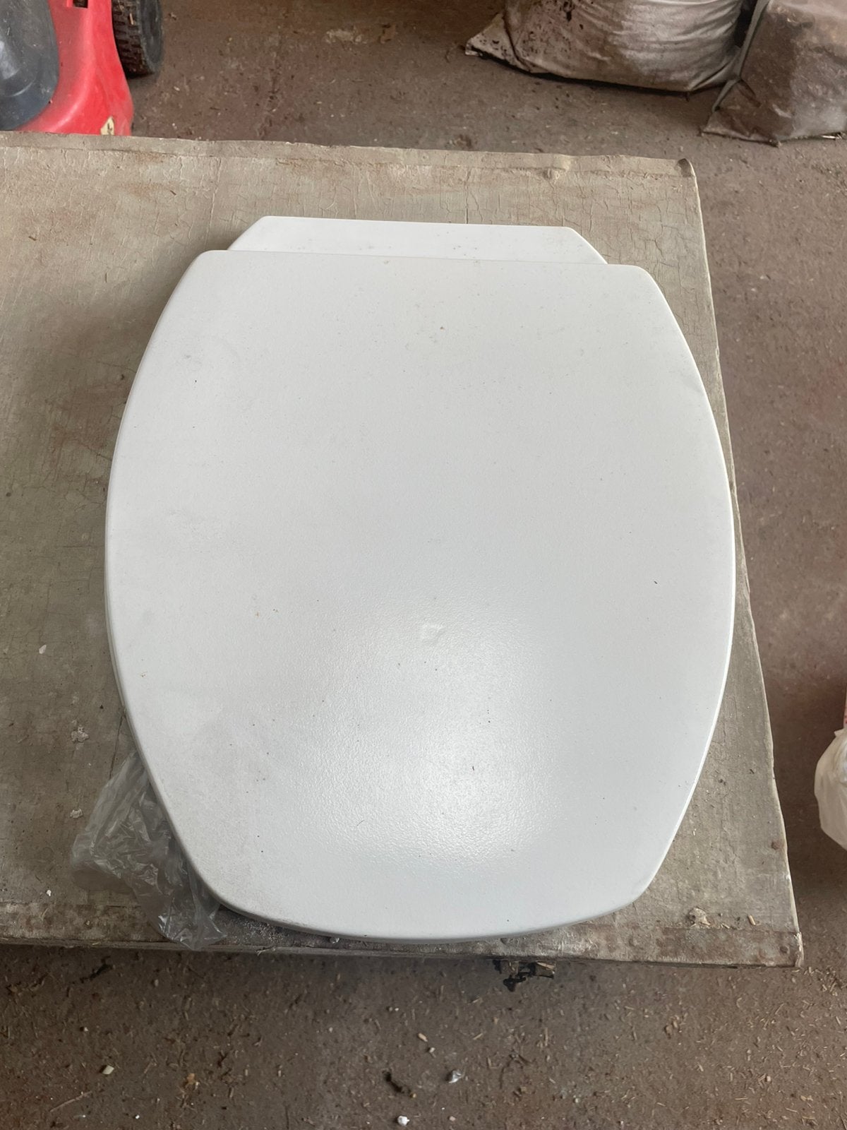 Witte wc bril kunststof, Ophalen, Zo goed als nieuw