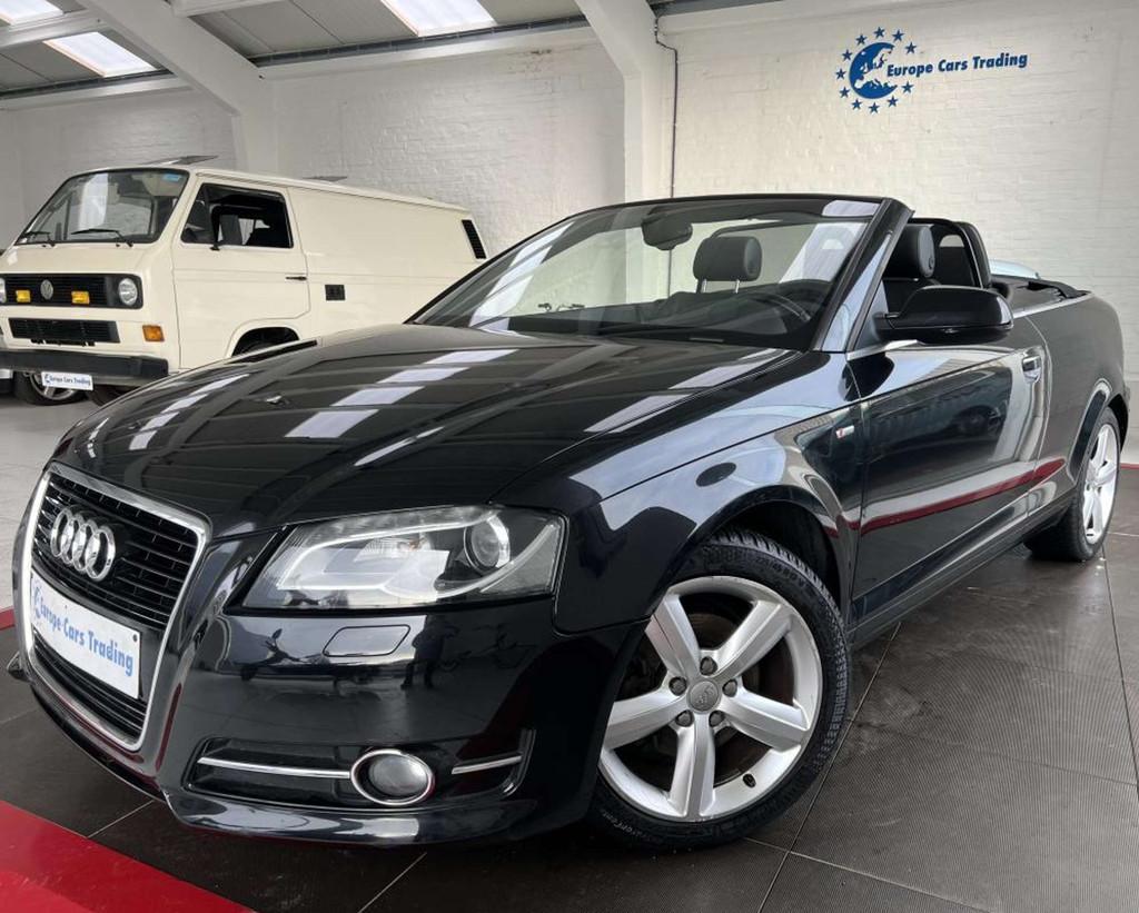 Audi A3 S line 2.0TDI 140CH CAB CABRIO DISTRIBUTION NEUVE CU, Auto's, 4 zetels, Gebruikt, Zwart, Cabriolet