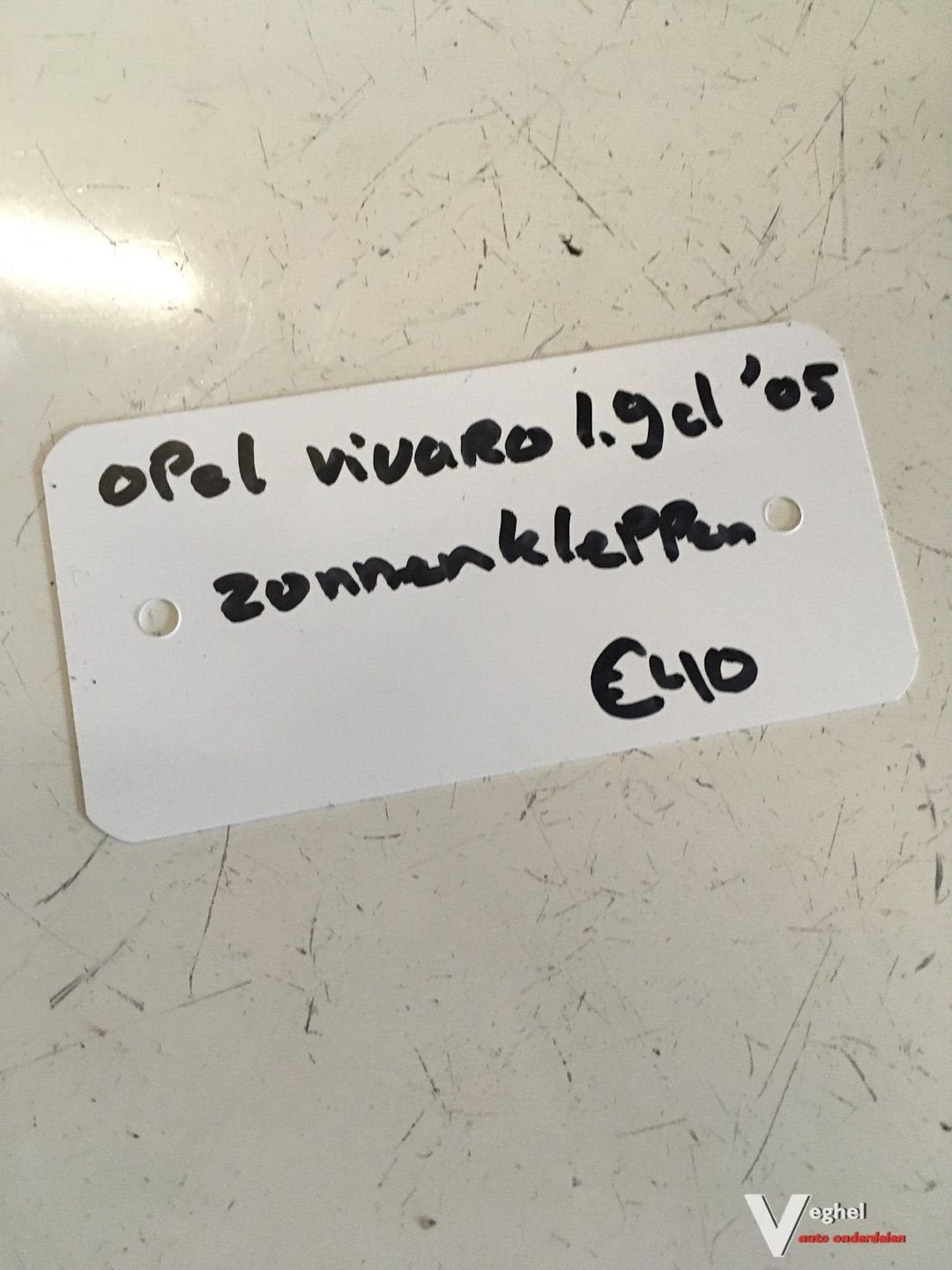 Opel Vivaro 1.9 D 2005 Zonneklep Set, Auto-onderdelen, Gebruikt, -, -, Ophalen of Verzenden