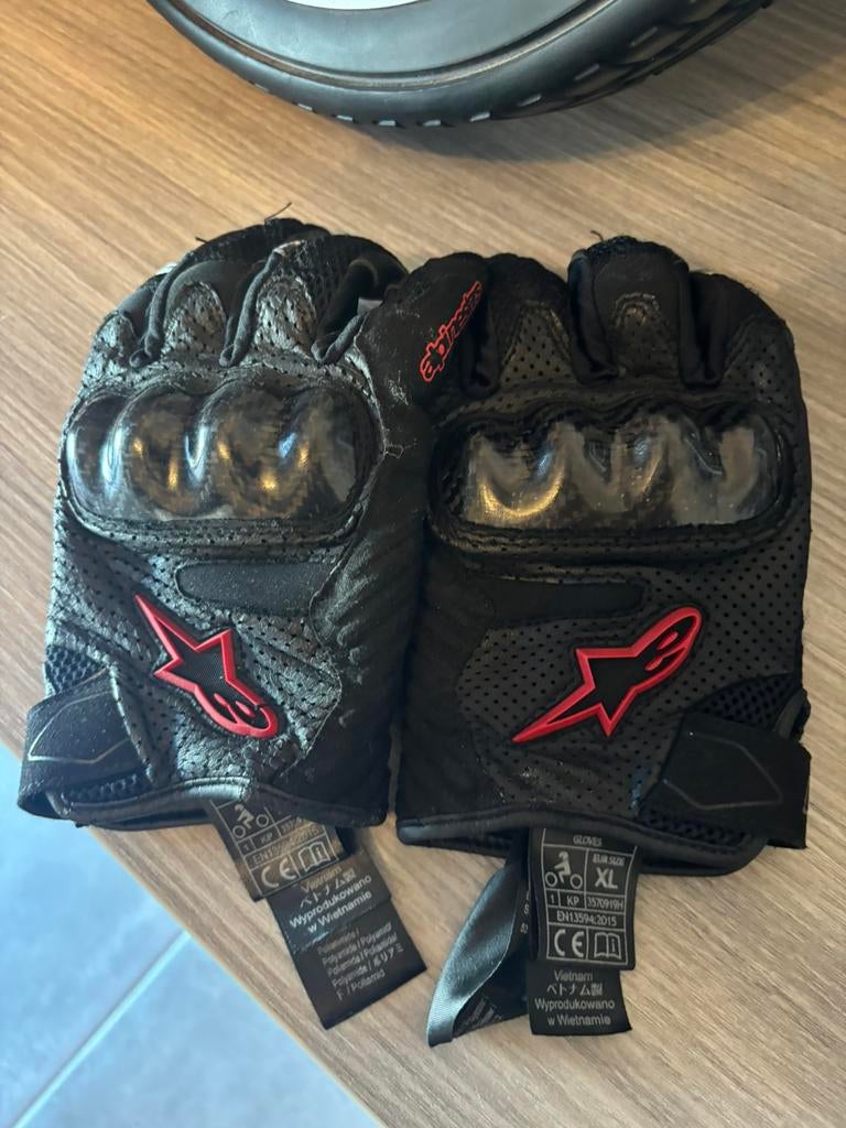 Moter handschoenen alpinestars, Motoren, Ophalen, Tweedehands, Heren, Handschoenen