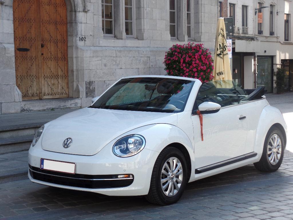 Location voiture mariage coccinelle blanche cabriolet beetle, Enlèvement