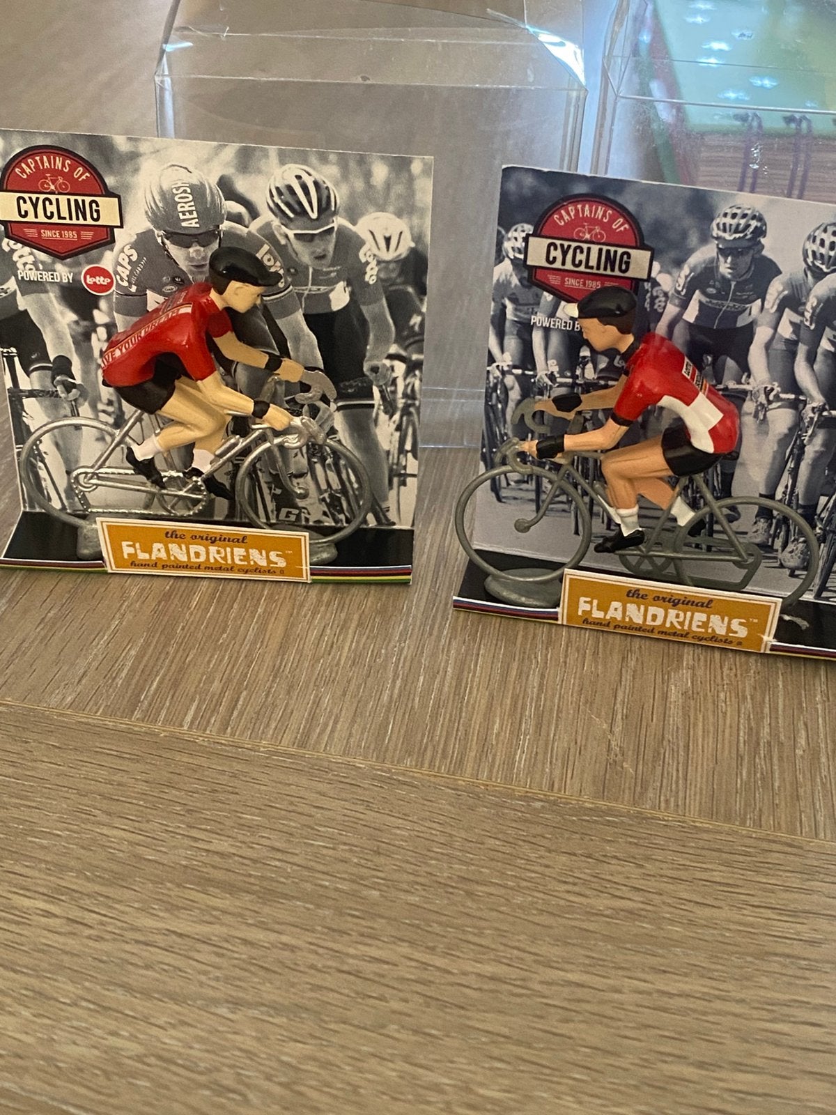 2 verschillende miniatuur wielrenners van lotto soudal, Ophalen, Nieuw