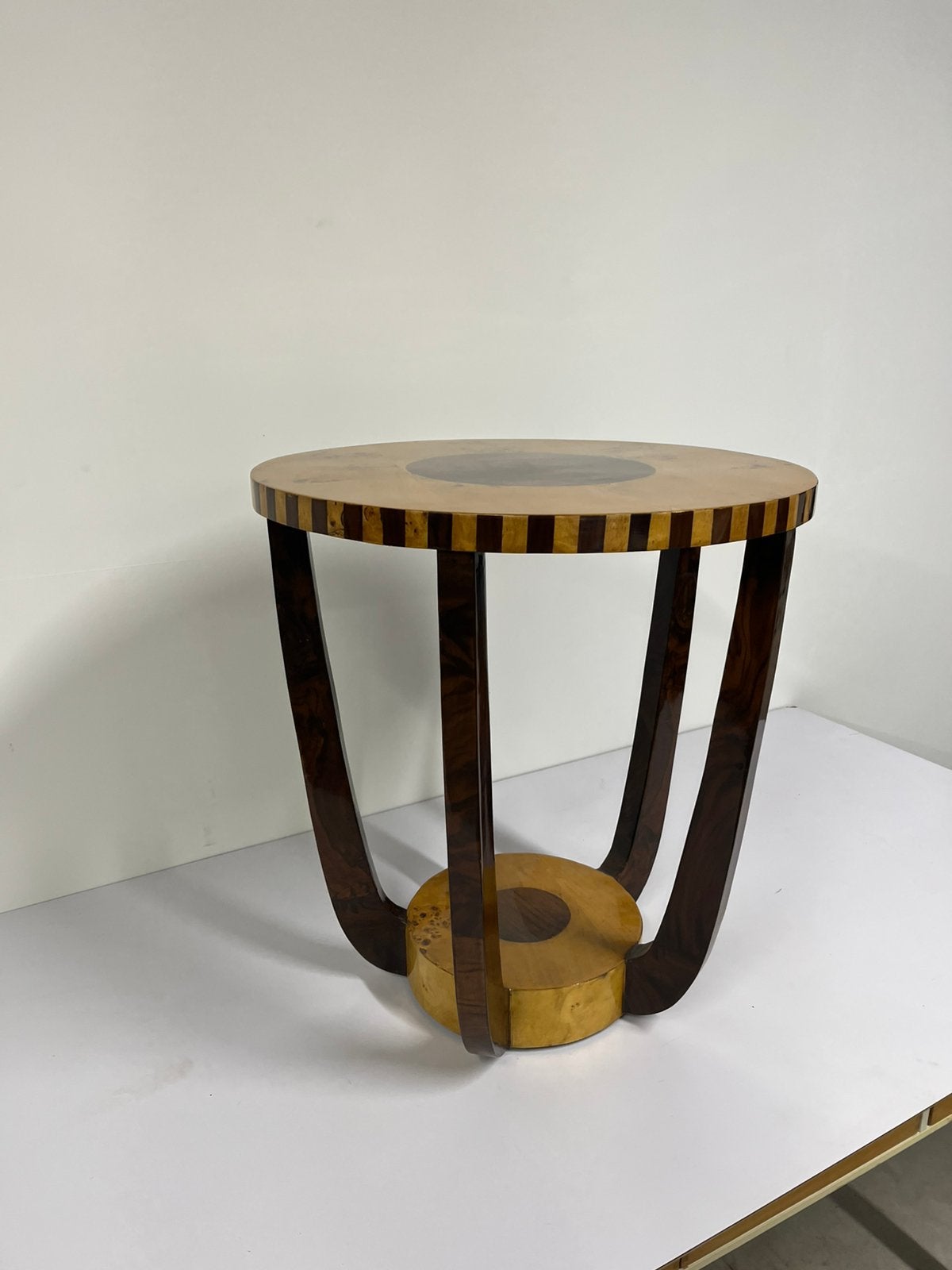 Art Deco bijzet tafel, Ophalen, Art deco, Rond, 55 tot 75 cm