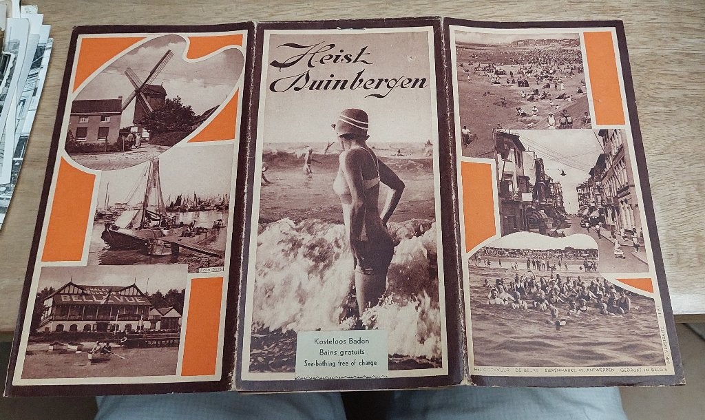 Duinbergen souvenirbrochure jaren 30.Met 2 postkaarten., Ophalen of Verzenden, 1920 tot 1940, West-Vlaanderen
