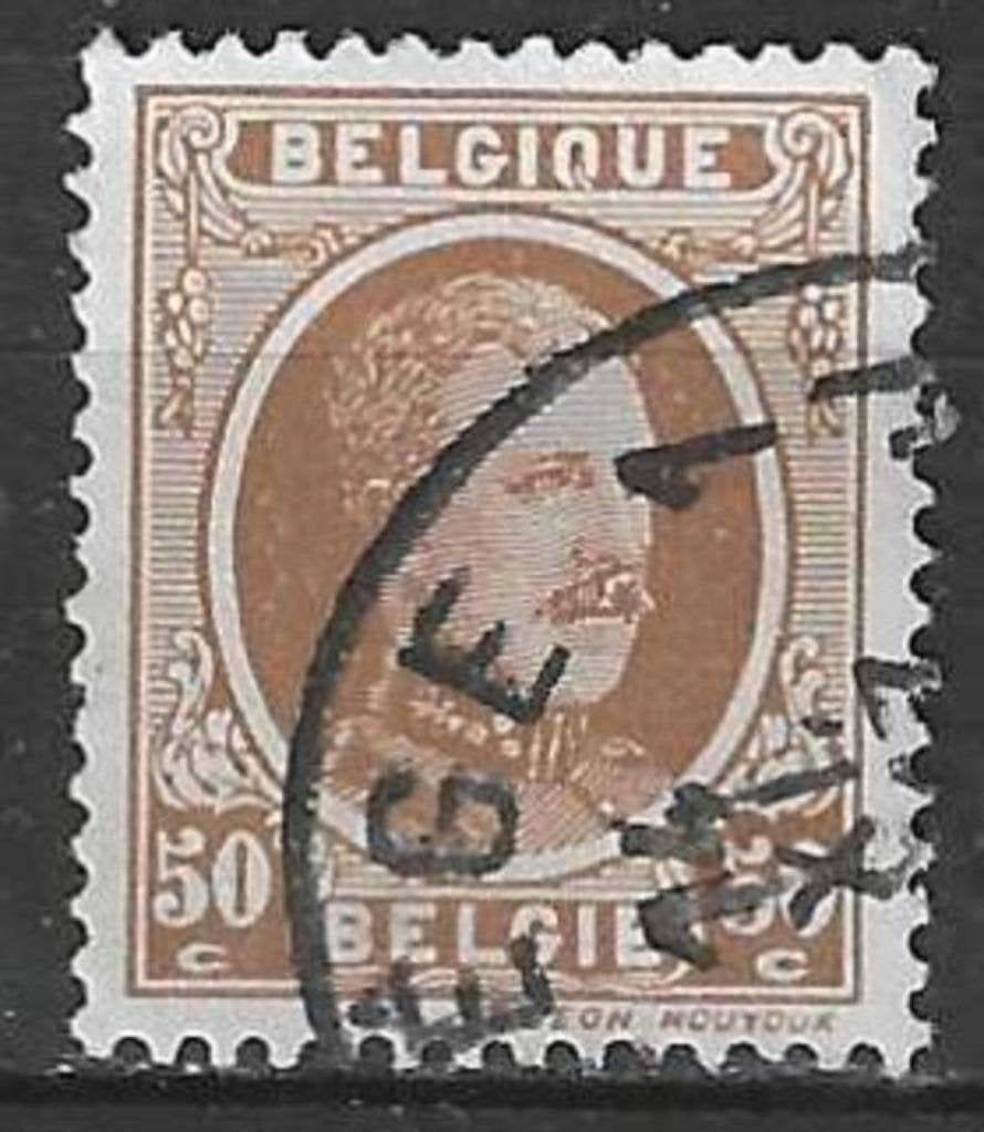 Belgique 1921/1927 - Yvert/OBP 203 - Roi Albert Ier (ST), Timbres & Monnaies, Envoi, Affranchi, Oblitéré, Maison royale