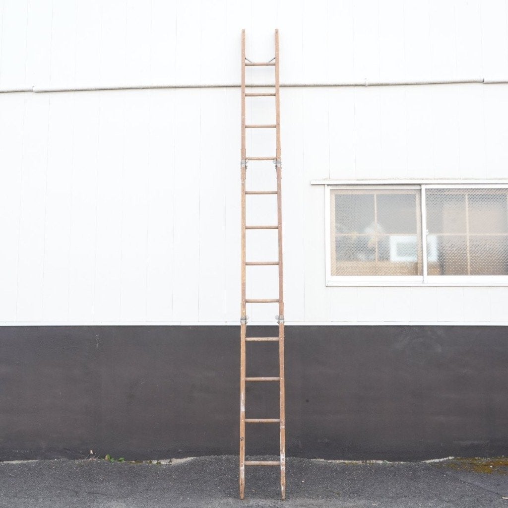 vintage houten ladder display-antieke decorative ladder, Ophalen, Gebruikt, Ladder, Opvouwbaar of Inschuifbaar